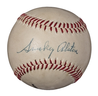 Walter Alston Single Signed Baseball (PSA/DNA)